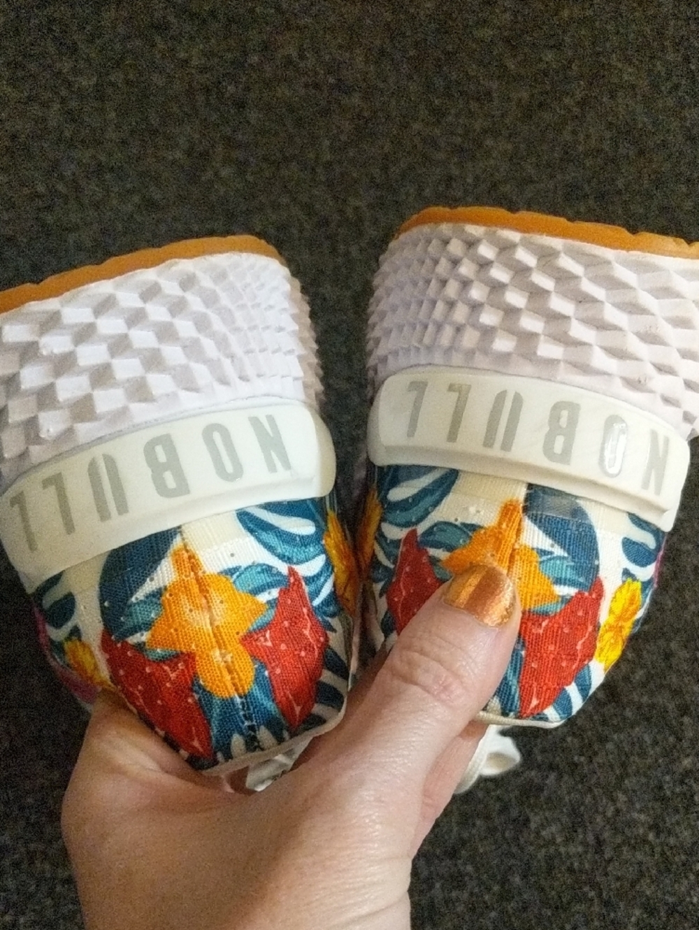 NOBULL Unisex Ripstop Runner Tropical Floral Training Athletic Shoes Like New - Picture 6 of 7